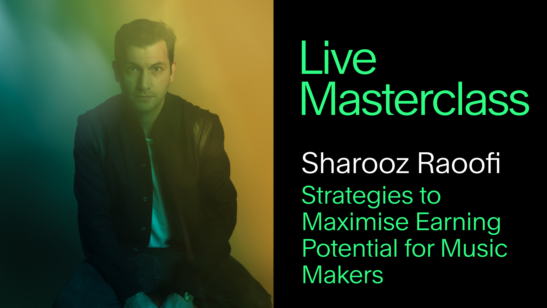 Sharooz Raoofi | Strategies to Maximise Earning Potential for Music Makers